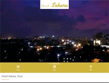 Tablet Screenshot of hotelsaharapune.com